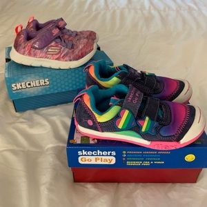 Two Pairs Skechers toddler Sneakers
